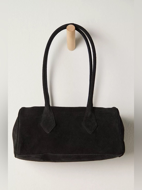 Free People Handbags - 883. FREE PEOPLE Sierra Suede Shoulder Bag in Black NWT $78